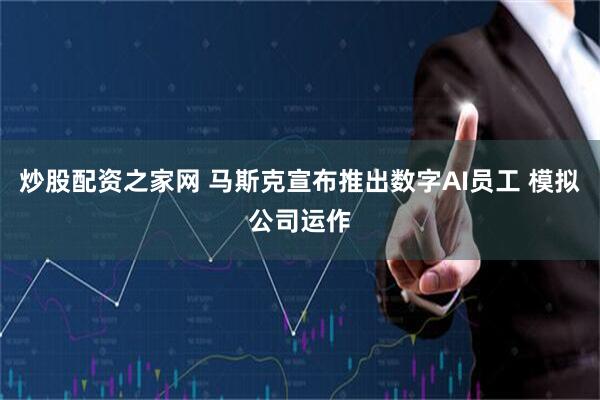 炒股配资之家网 马斯克宣布推出数字AI员工 模拟公司运作