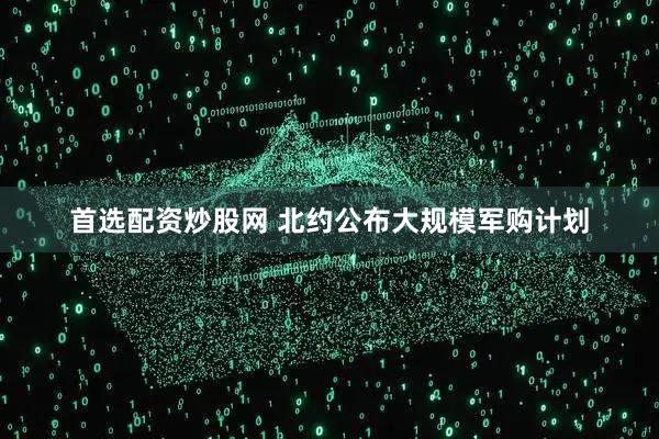 首选配资炒股网 北约公布大规模军购计划